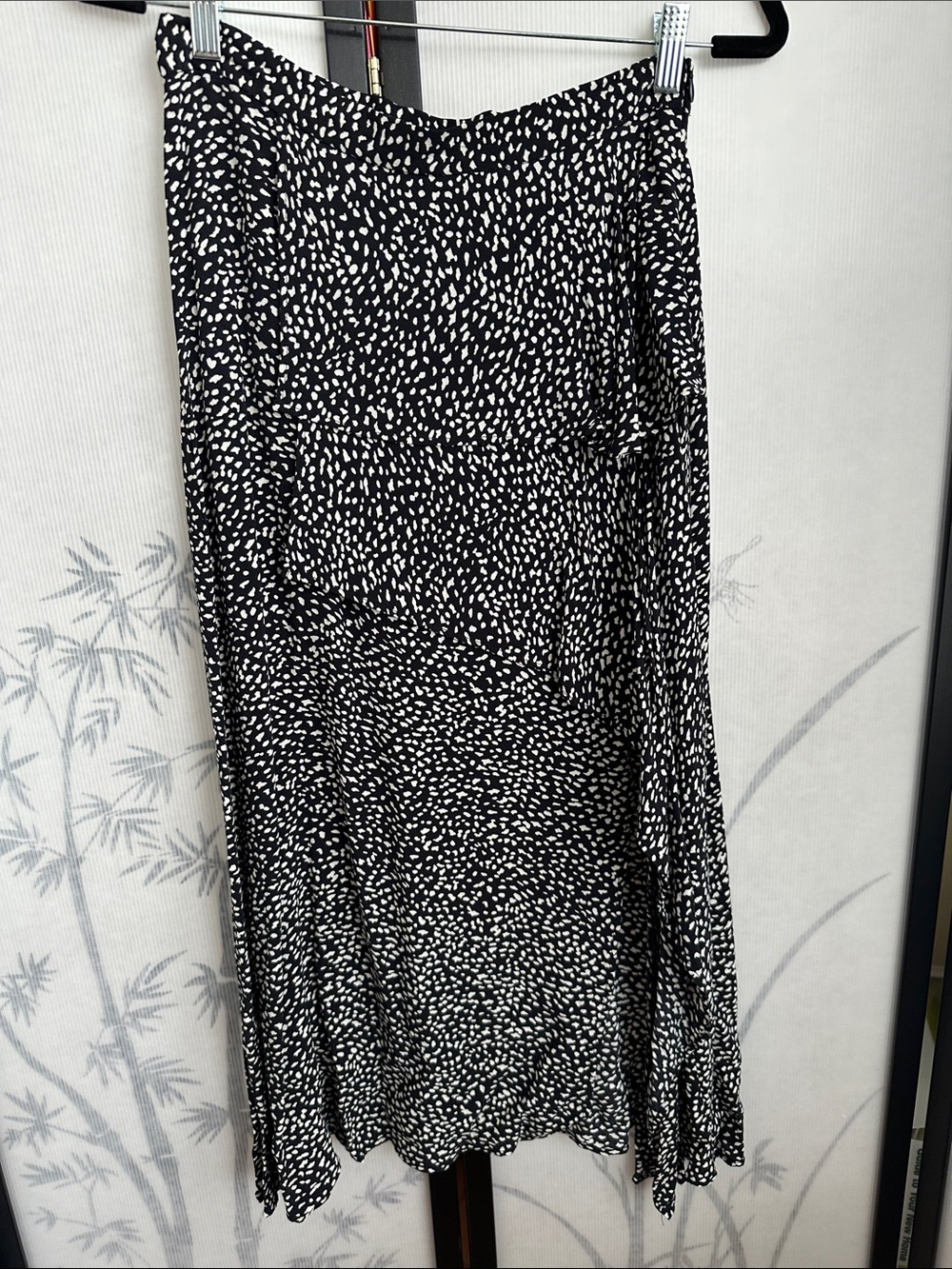 NWT Women’s Zara Animal Print Midi Skirt with open Slit -see photo measurements